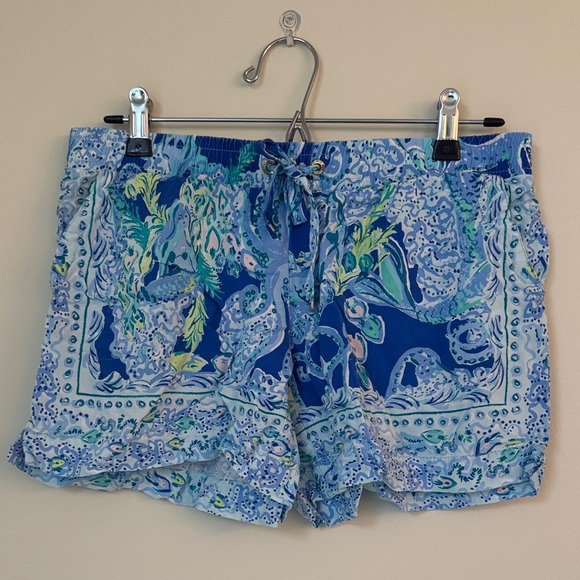 Lilly Pulitzer Women’s shorts- Katie Blue and Green XS - Picture 1 of 4
